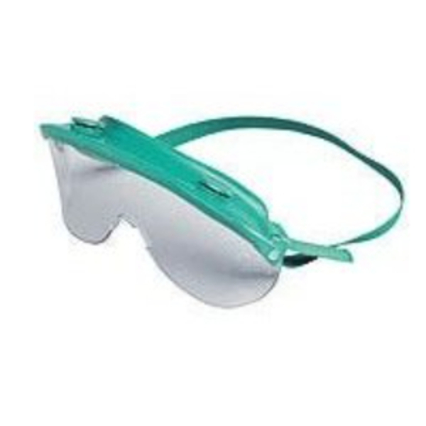 Jones. Safety Goggles, Clear No - Antifog Coating Lens 34862 - GREEN